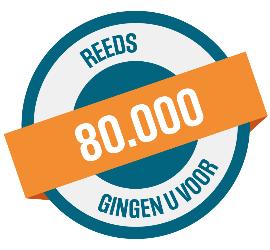 Reeds 80.000 gingen u voor