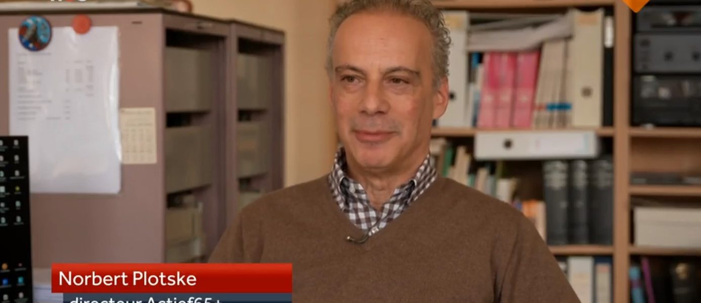 Directeur Norbert Plotske bij het NPO1 Journaal